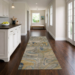 Dalyn Nexus NX6 Putty Area Rug Runner Lifestyle Image Feature