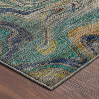 Dalyn Nexus NX6 Teal Area Rug Corner Image