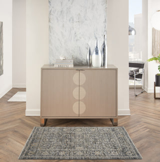 Nourison Nyle NYE03 Slate Multicolor Area Rug Corner Image