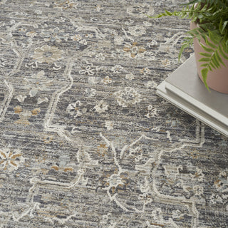 Nourison Nyle NYE03 Slate Multicolor Area Rug Corner Image