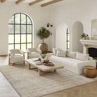 Nourison Nyle NYE06 Ivory Multicolor Area Rug Corner Image