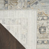 Nourison Nyle NYE07 Light Blue Area Rug Corner Image