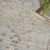Nourison Nyle NYE07 Light Blue Area Rug Corner Image