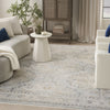 Nourison Nyle NYE07 Light Blue Area Rug Corner Image