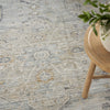 Nourison Nyle NYE07 Light Blue Area Rug Corner Image