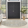 Nourison Nyle NYE07 Light Blue Area Rug Room Image Feature