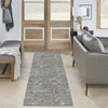 Nourison Nyle NYE08 Charcoal Area Rug Corner Image