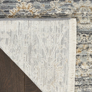 Nourison Nyle NYE08 Charcoal Area Rug Corner Image