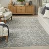 Nourison Nyle NYE08 Charcoal Area Rug Corner Image