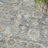 Nourison Nyle NYE08 Charcoal Area Rug Corner Image