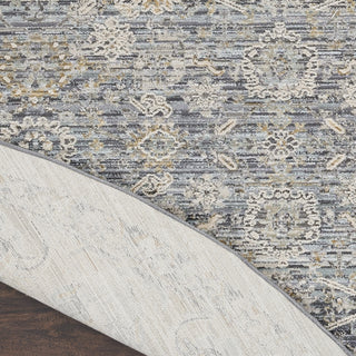 Nourison Nyle NYE08 Charcoal Area Rug Corner Image