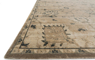 Loloi Nyla NY-24 Sand / Charcoal Area Rug Round Image Feature