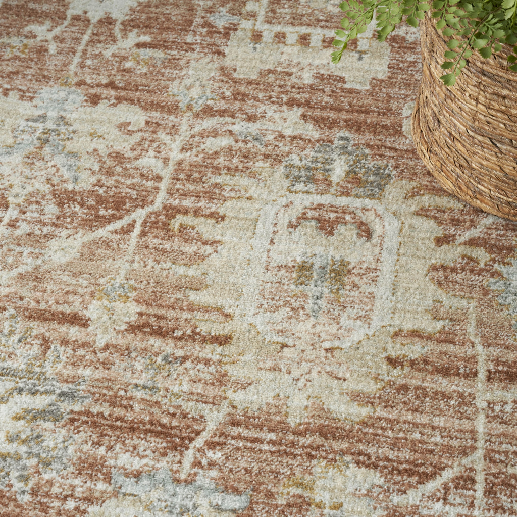 Nourison Oases OAE01 Terracotta Area Rug by Home Corner Image