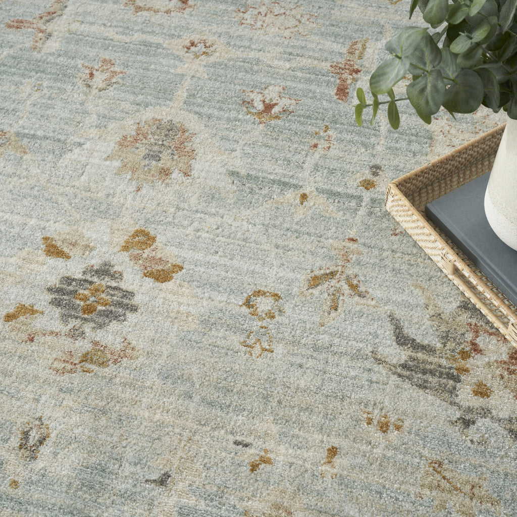 Nourison Oases OAE02 Light Blue Area Rug by Home Corner Image