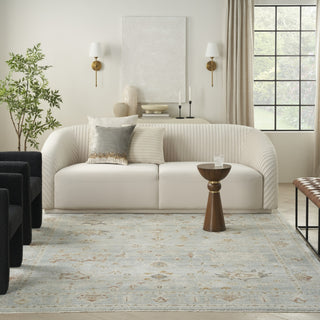 Nourison Oases OAE02 Light Blue Area Rug by Home Room Image Feature
