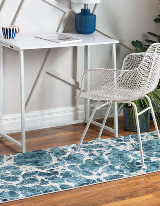 Unique Loom Oasis T-OSIS3 Blue Area Rug