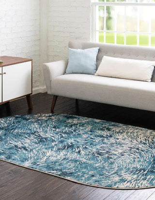 Unique Loom Oasis T-OSIS4 Blue Area Rug