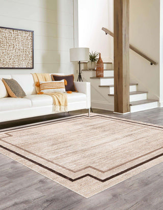 Unique Loom Oasis T-OSIS5 Brown Area Rug