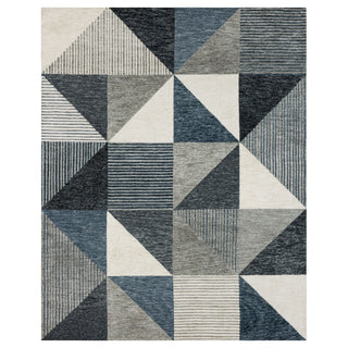 Karastan Bowen Oblique Blue Area Rug by Drew and Jonathan main image