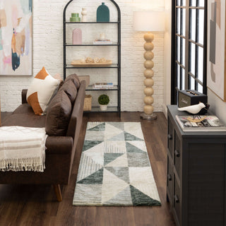 Karastan Bowen Oblique Tan Area Rug by Drew and Jonathan 