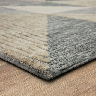Karastan Bowen Oblique Tan Area Rug by Drew and Jonathan Angle Image