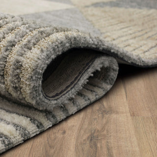 Karastan Bowen Oblique Tan Area Rug by Drew and Jonathan Detail Image