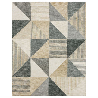 Karastan Bowen Oblique Tan Area Rug by Drew and Jonathan main image
