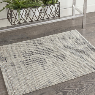 Nourison Ocean OCP03 Cream/Charcoal Area Rug by Reserve Collection