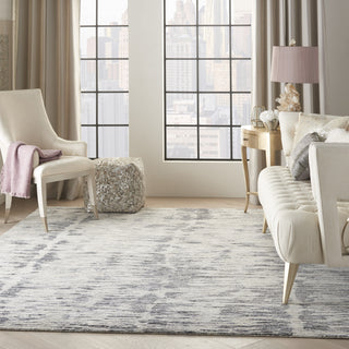 Nourison Ocean OCP03 Cream/Charcoal Area Rug by Reserve Collection