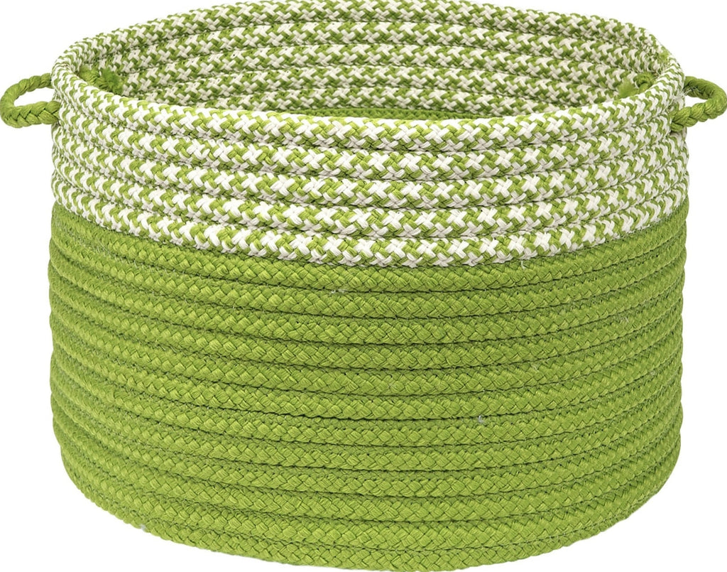 Colonial Mills Houndstooth Dipped Basket OD61 Lime