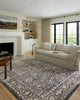 Loloi II Odette ODT-01 Charcoal/Silver Area Rug Lifestyle Image Feature