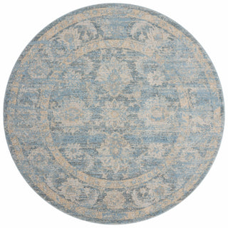 Loloi Odette ODT-03 Sky/Beige Area Rug Round Image