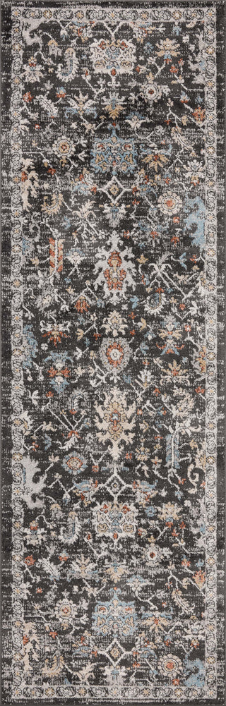 Loloi Odette ODT-04 Charcoal/Multi Area Rug Runner Image