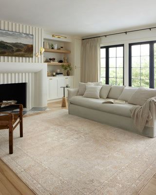 Loloi II Odette ODT-05 Beige/Silver Area Rug Lifestyle Image Feature