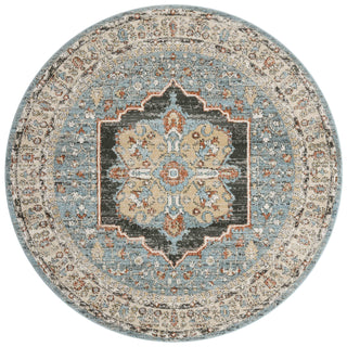 Loloi Odette ODT-06 Sky/Multi Area Rug Round Image