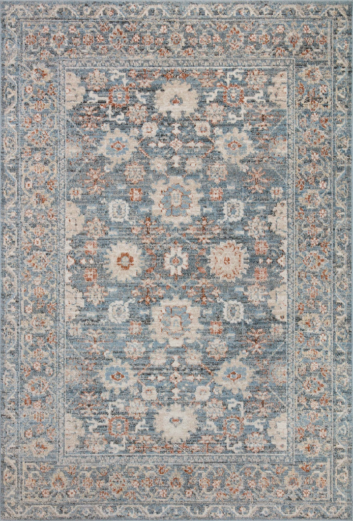 Loloi II Odette ODT-07 Sky/Rust Area Rug