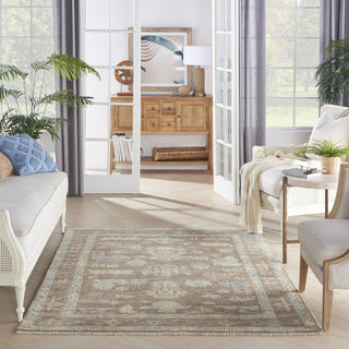 Nourison Odessa ODS01 Ivory Mocha Area Rug by Reserve Collection