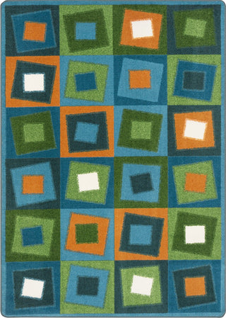 Joy Carpets Kid Essentials Off Balance Citrus Area Rug