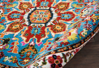 Nourison Oakdale OKD06 Blue Area Rug Corner Image