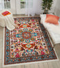 Nourison Oakdale OKD06 Ivory Area Rug Corner Image