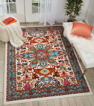 Nourison Oakdale OKD06 Ivory Area Rug Corner Image