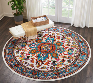 Nourison Oakdale OKD06 Ivory Area Rug Corner Image