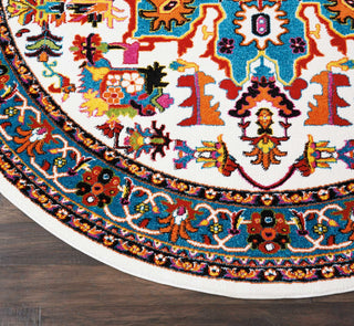 Nourison Oakdale OKD06 Ivory Area Rug Detail Image