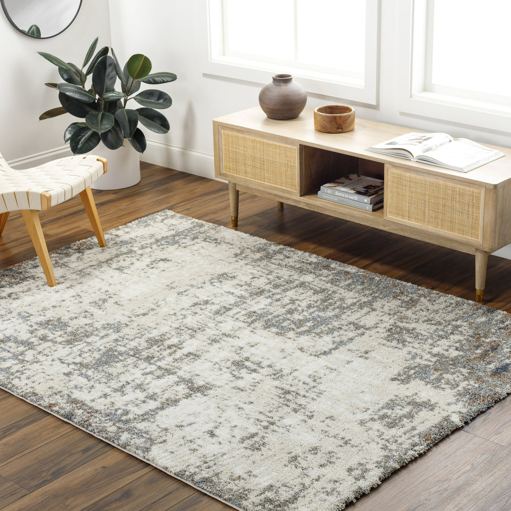 Surya Osaka OKK-2313 Sterling Grey Area Rug Room Scene Feature