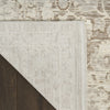 Nourison Outlines OLN03 Ivory Mocha Area Rug Corner Image