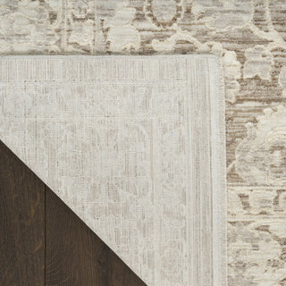 Nourison Outlines OLN03 Ivory Mocha Area Rug Corner Image