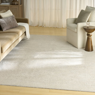 Nourison Outlines OLN03 Ivory Grey Area Rug Corner Image