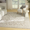 Nourison Outlines OLN03 Ivory Mocha Area Rug Corner Image