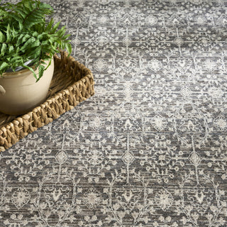 Nourison Outlines OLN04 Charcoal Ivory Area Rug Texture Image