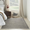 Nourison Outlines OLN04 Charcoal Ivory Area Rug Swatch Image